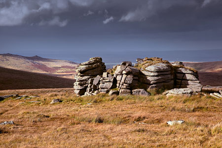 Passing storm over Wild Tor, Dartmoor